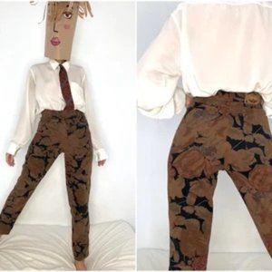 Vintage Printed tapered jeans